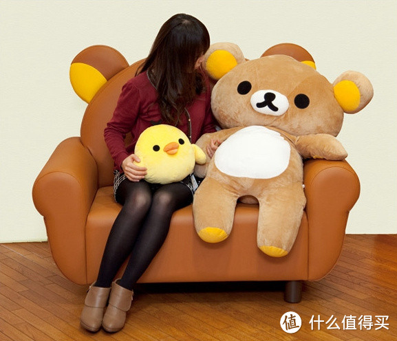 萌你一脸：Rilakkuma 轻松熊 合成皮革单人沙发 日本官网开售