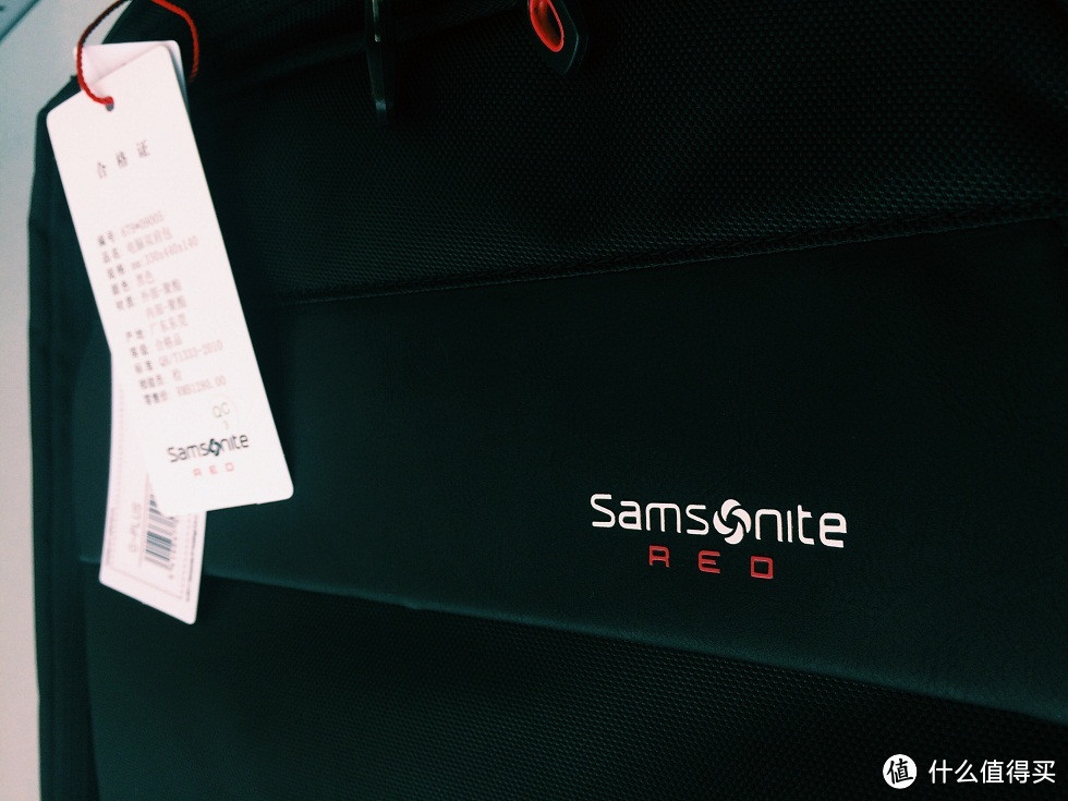 招行小良心：标牌1280元 Samsonite 新秀丽 RED 红标 双肩电脑包