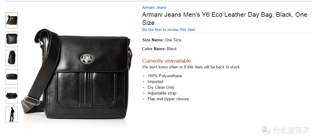 Armani Jeans Y6 Eco 男款通勤单肩包