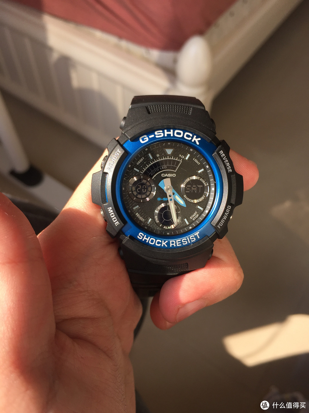 日淘 CASIO 卡西欧 G-SHOCK系列 耐冲击双显赛车男表 AW-591-2A