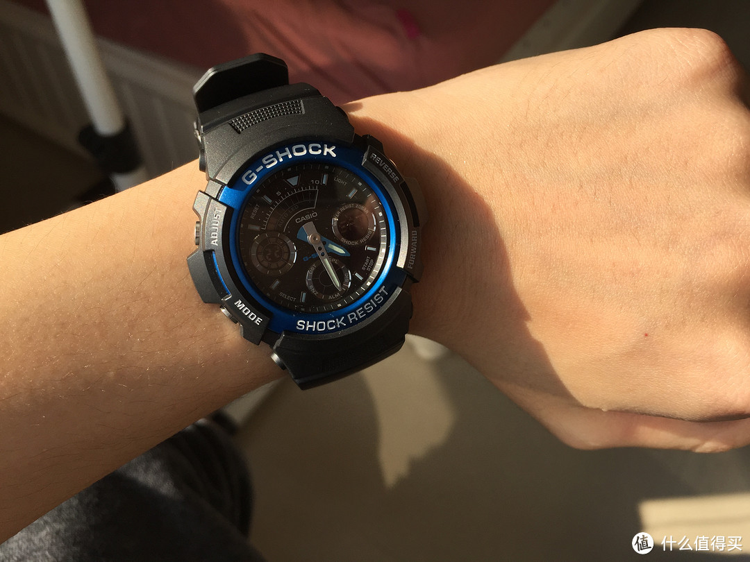 日淘 CASIO 卡西欧 G-SHOCK系列 耐冲击双显赛车男表 AW-591-2A