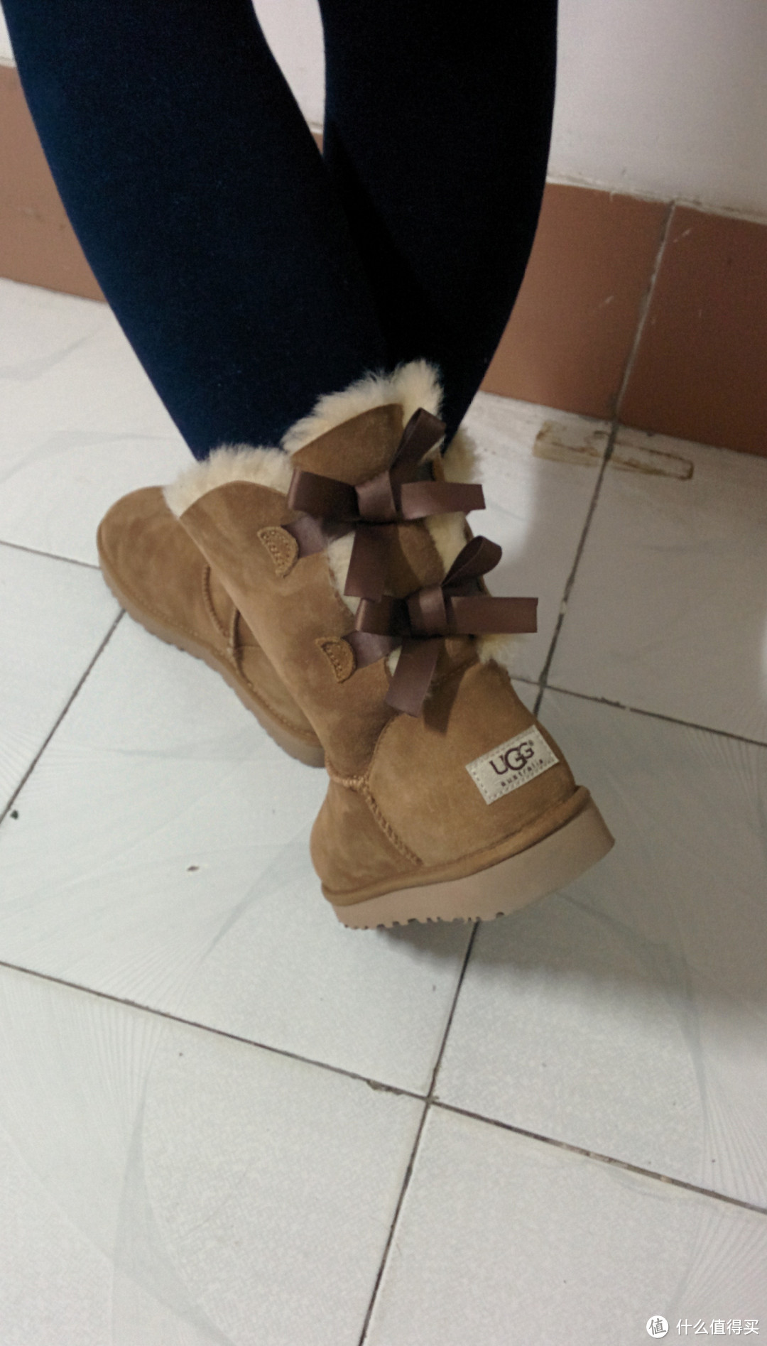 UGG美国官网购入UGG Bailey Bow 女款雪地靴