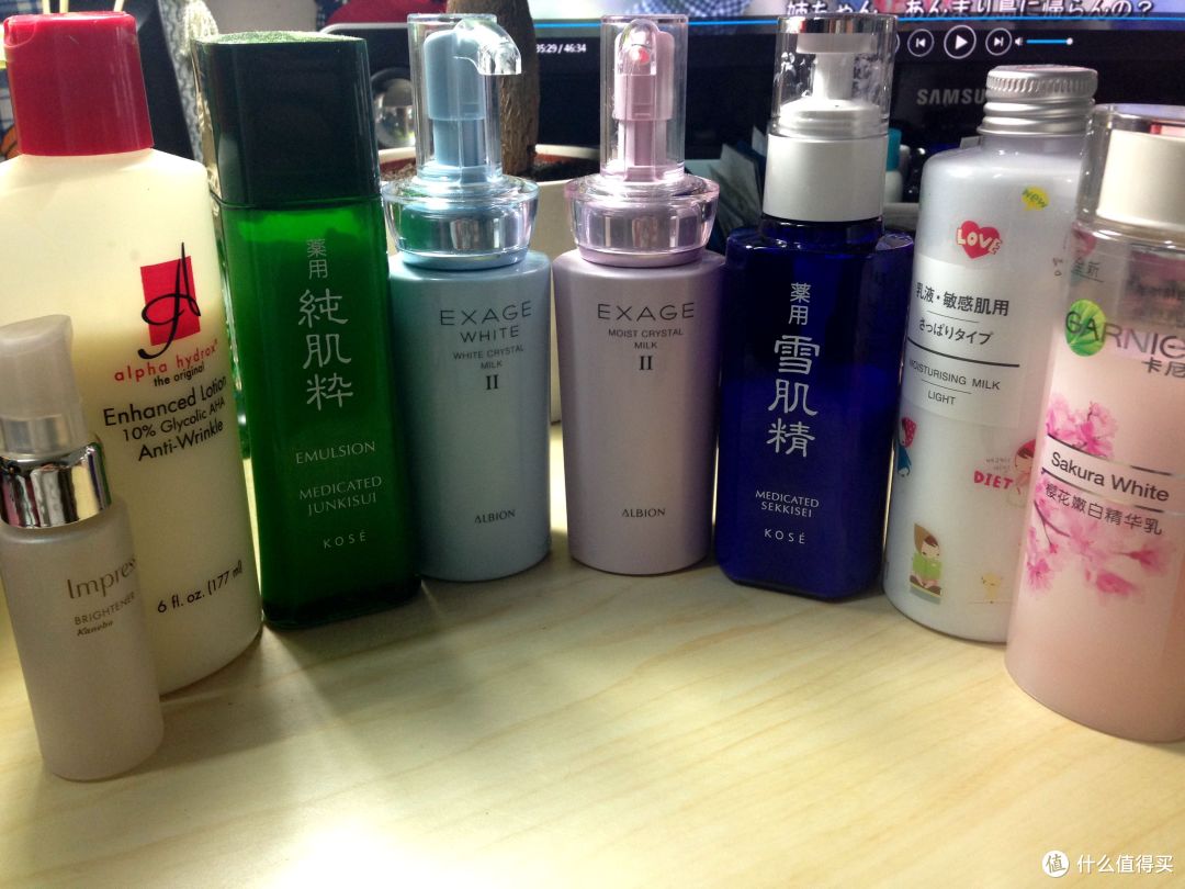 正在用的“水乳们”出来晒晒太阳