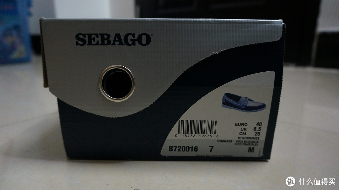 夏日清新蓝：Sebago Spinnaker 男款休闲船鞋