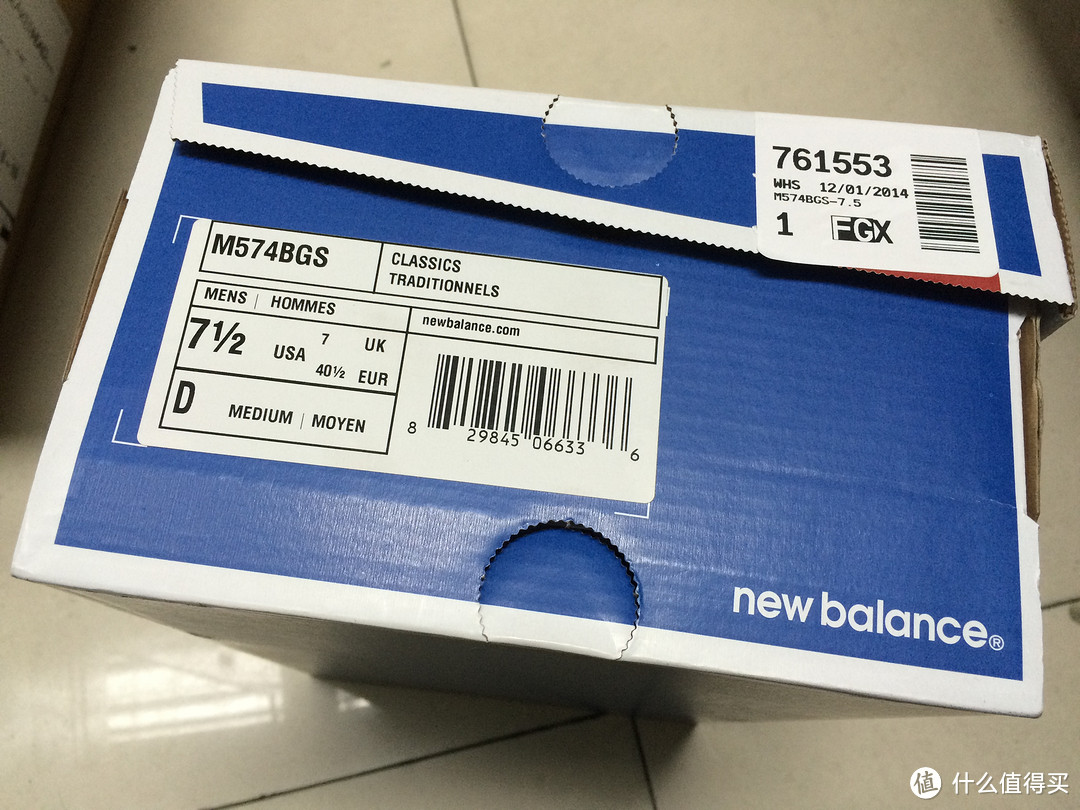 海淘处女作+第一款新佰伦运动鞋:New Balance 574 男款复古跑鞋