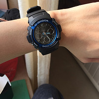 日淘 CASIO 卡西欧 G-SHOCK系列 耐冲击双显赛车男表 AW-591-2A