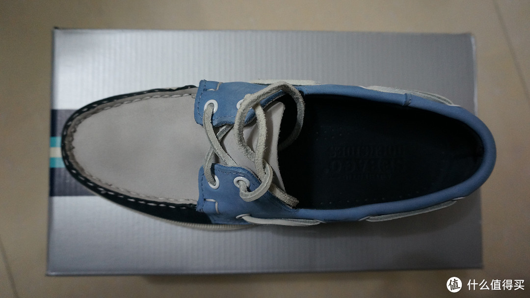 夏日清新蓝：Sebago Spinnaker 男款休闲船鞋