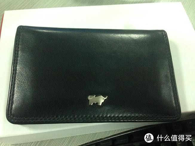 梅西百货海外直邮 Perry Ellis Saffiano Leather Black Wallet 男款真皮钱包 礼盒装