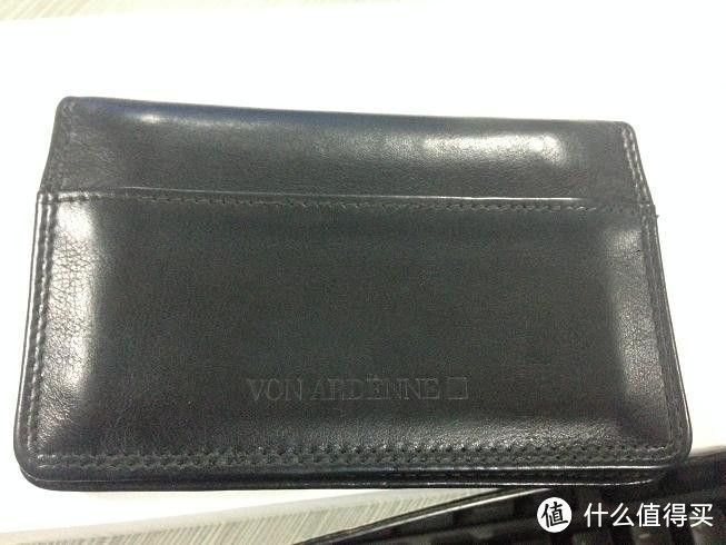 梅西百货海外直邮 Perry Ellis Saffiano Leather Black Wallet 男款真皮钱包 礼盒装