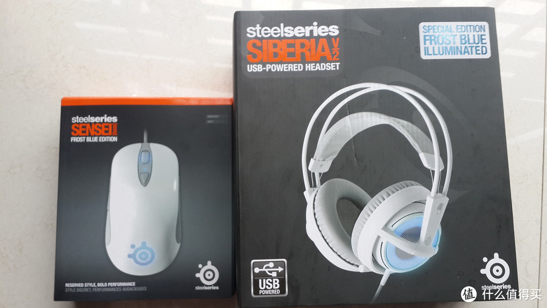 steelSeries 赛睿 Siberia V2 西伯利亚2代 游戏耳机 & Sensei Laser 游戏鼠标