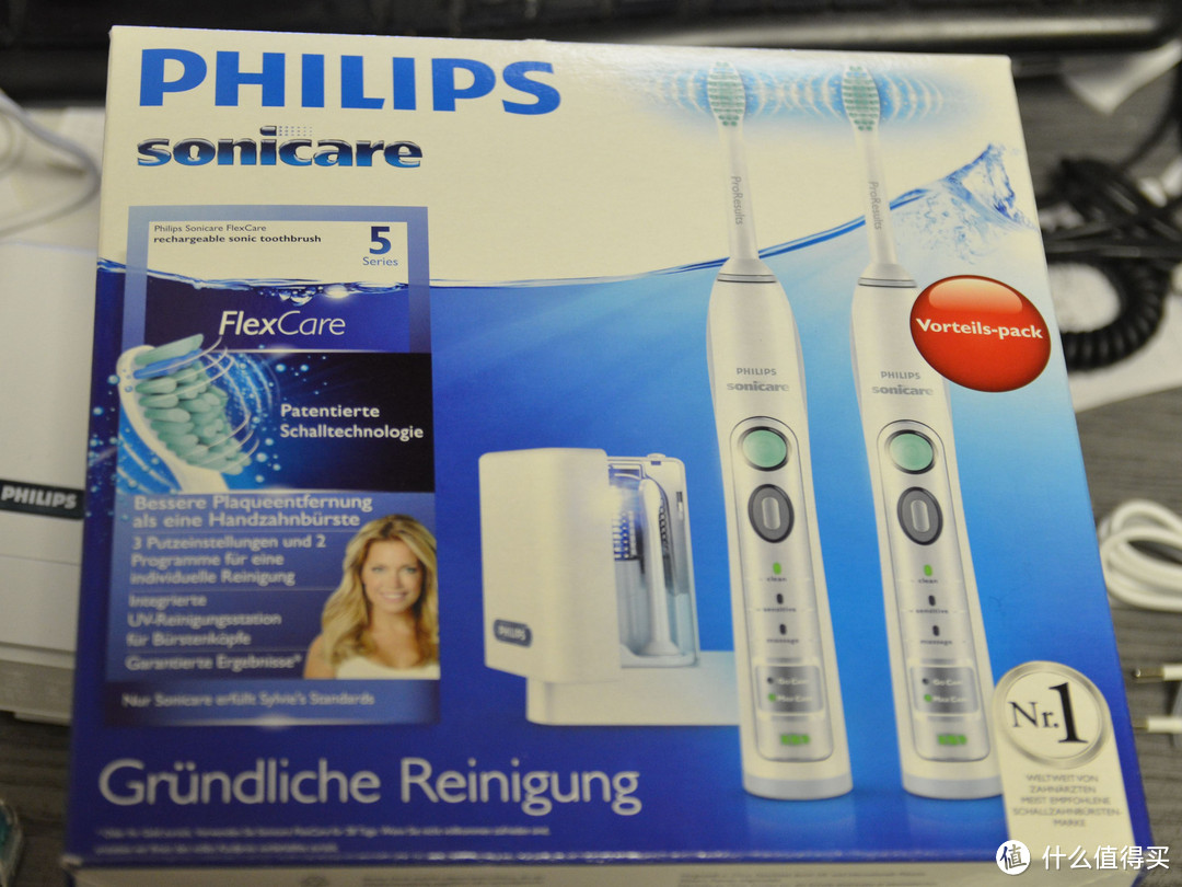 Philips 飞利浦 HX 6932/34 Sonicare FlexCare 电动牙刷声波 双机身套装