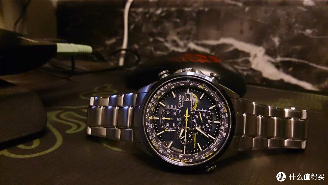 CITIZEN AT8020-54L blue angels光动能电波表