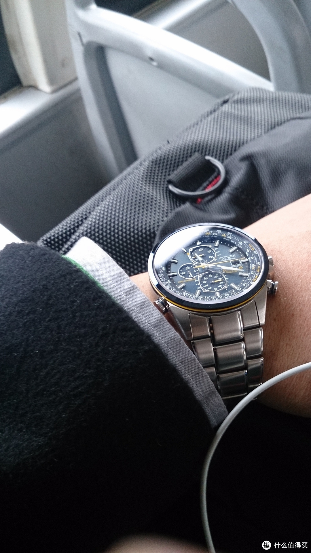 CITIZEN AT8020-54L blue angels光动能电波表