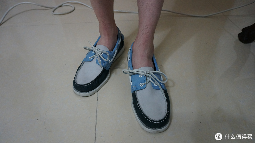 夏日清新蓝：Sebago Spinnaker 男款休闲船鞋