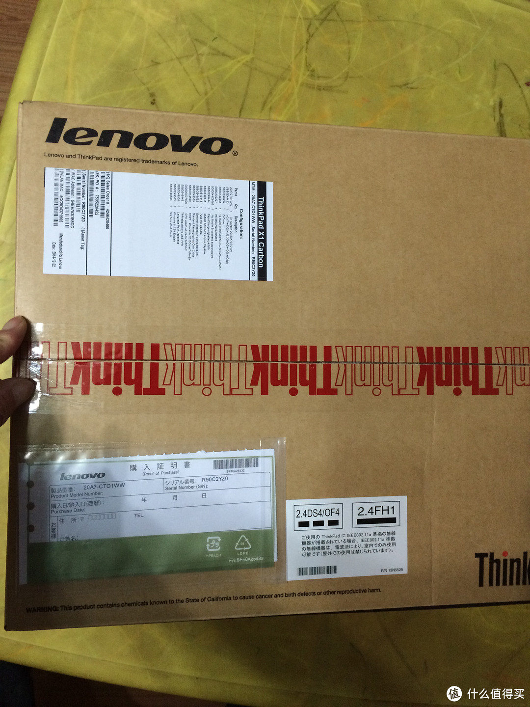 日本联想官网入手ThinkPad X1 CARBON 购入记