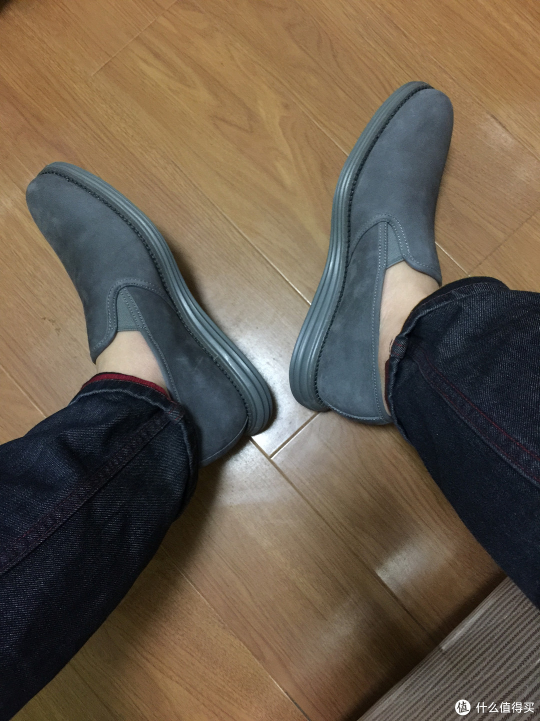 一脚蹬男鞋的重新演绎：COLE HAAN LunarGrand Two Gore 男款真皮休闲鞋