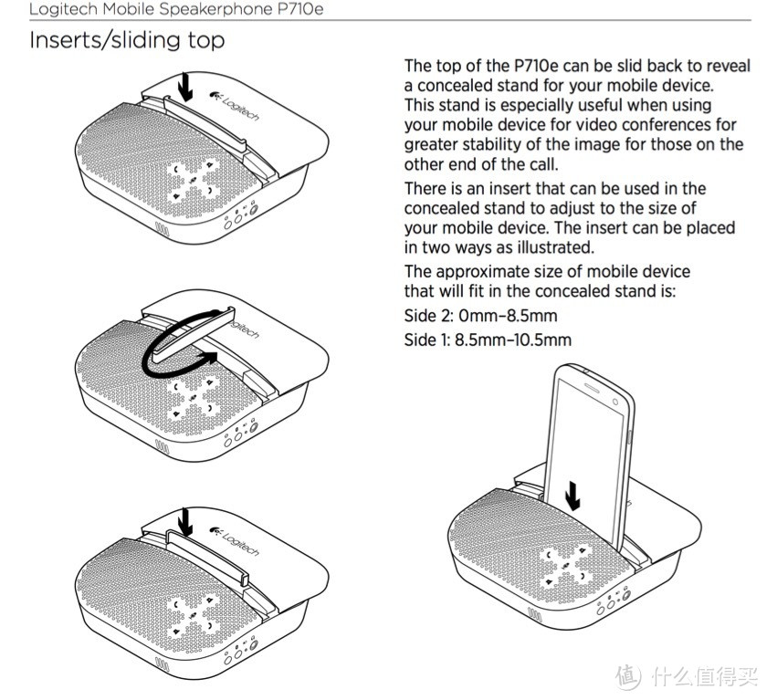 Logitech 罗技 Mobile Speakerphone P710e with Enterprise-Quality Audio P710E 全向麦克风