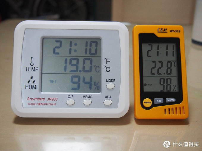 家用温湿度计谁家强：华盛昌DT322 VS 美德时JR900