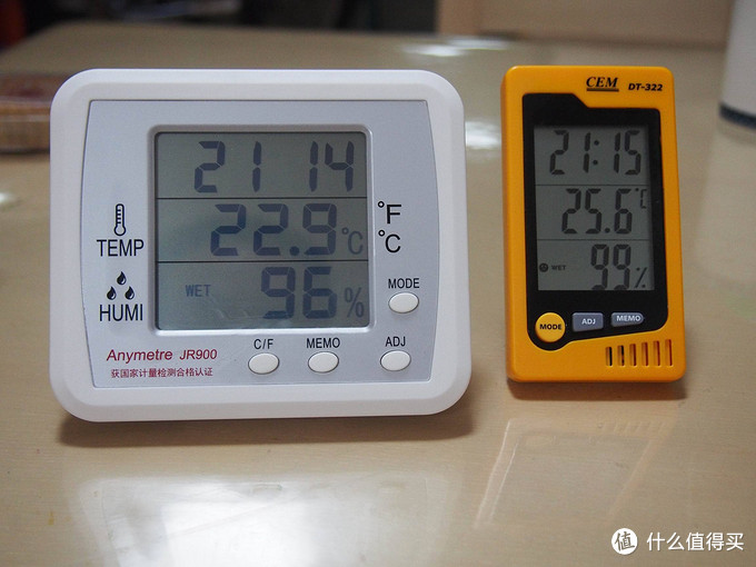 家用温湿度计谁家强：华盛昌DT322 VS 美德时JR900