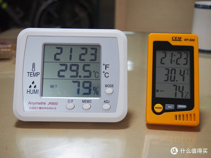 家用温湿度计谁家强：华盛昌DT322 VS 美德时JR900