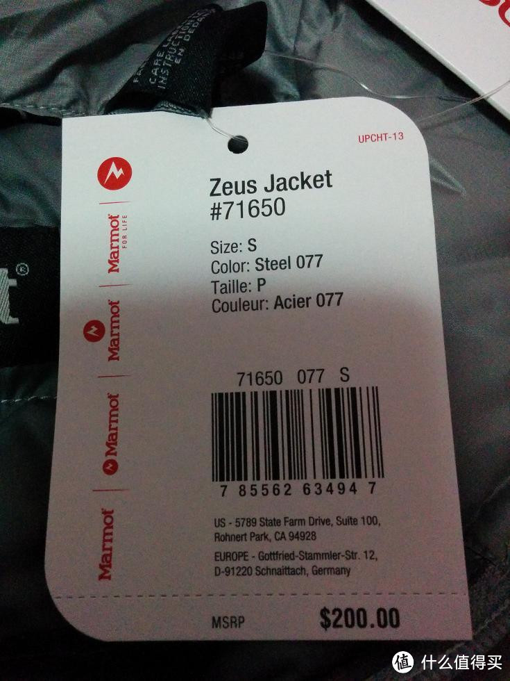 Marmot 土拨鼠 Zeus 宙斯 700蓬 Down Jacket 羽绒服