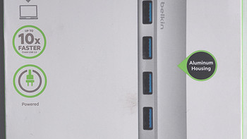 低价入手：Belkin 贝尔金 4-Port USB 3.0 Hub F4U073 集线器