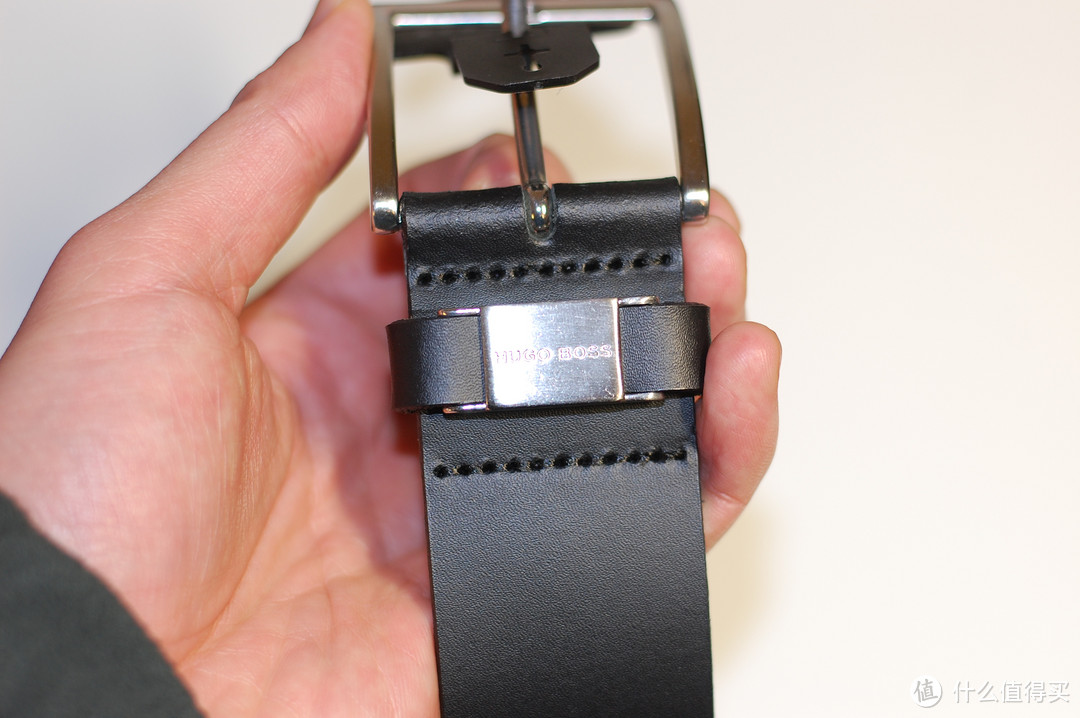 皮带真人秀：Hugo Boss Diego Square-Buckle Belt 黑色方扣宽皮带