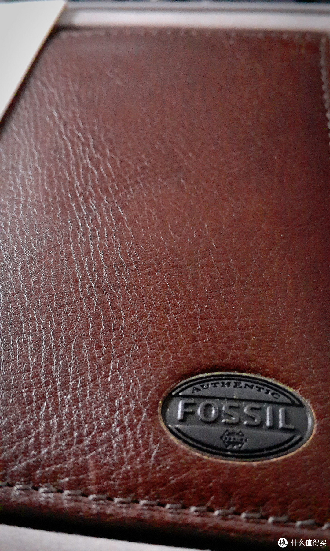 海淘处女单：绝对不露头的 FOSSIL 两折叠牛皮小钱包