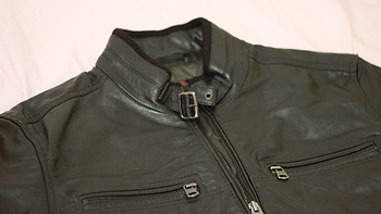 Levi's 李维斯 Washed-Leather Bomber Jacket 男士夹克