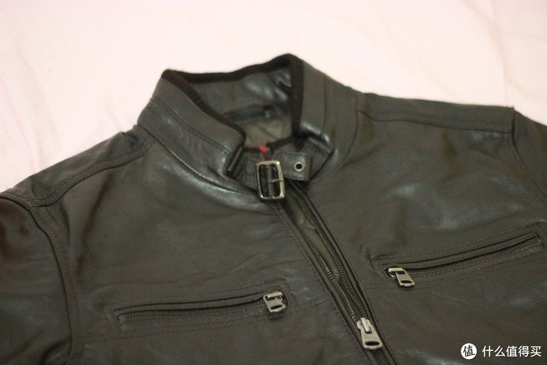Levi's 李维斯 Washed-Leather Bomber Jacket 男士夹克