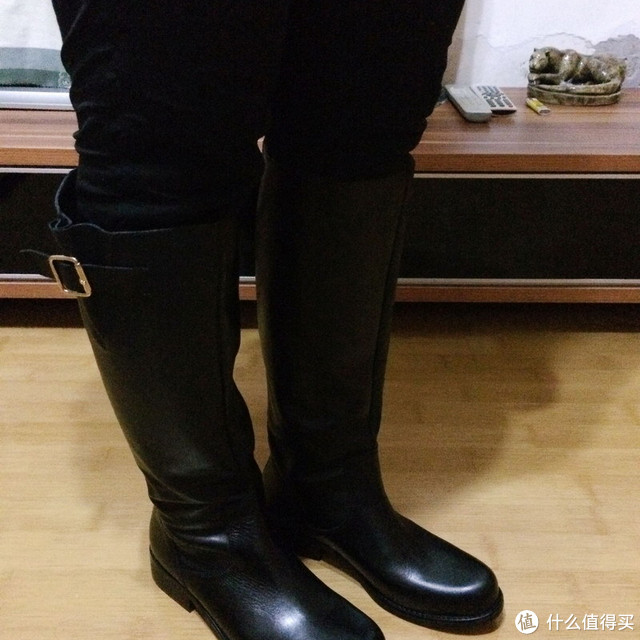 STEVE MADDEN Trysst Engineer 女款真皮高筒靴