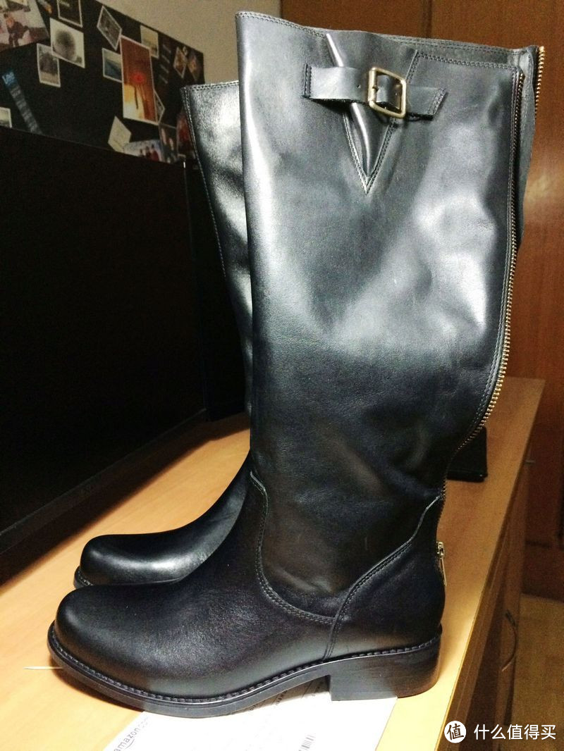 STEVE MADDEN Trysst Engineer 女款真皮高筒靴