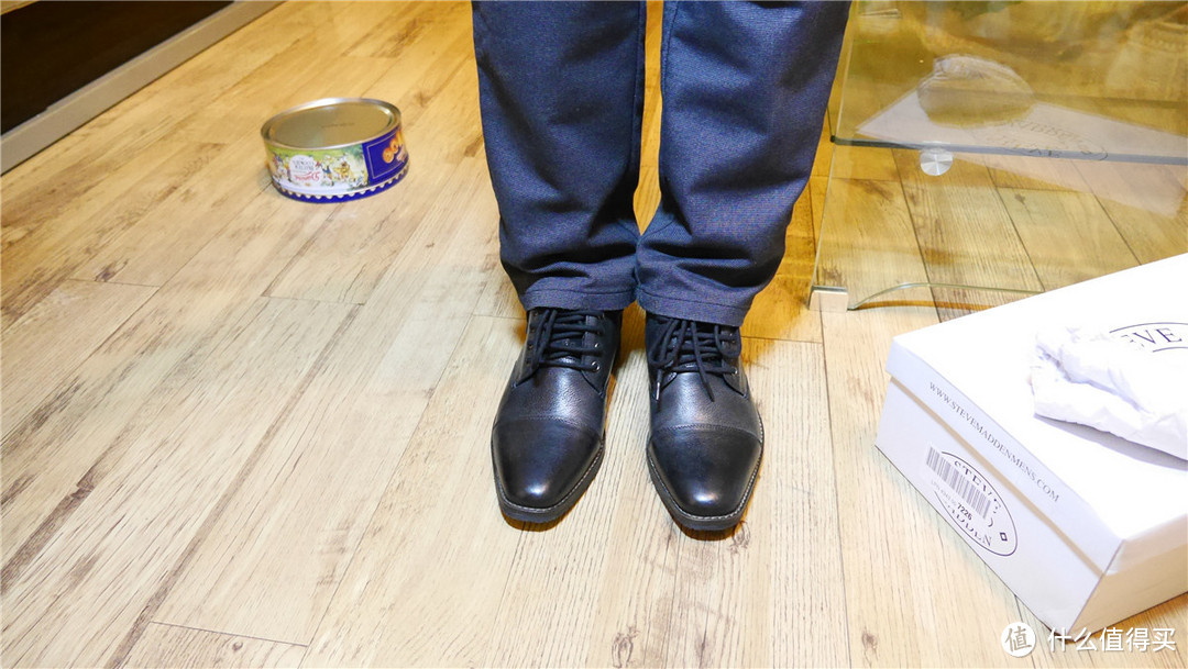 STEVE MADDEN Vessal Oxford 男款真皮系带靴