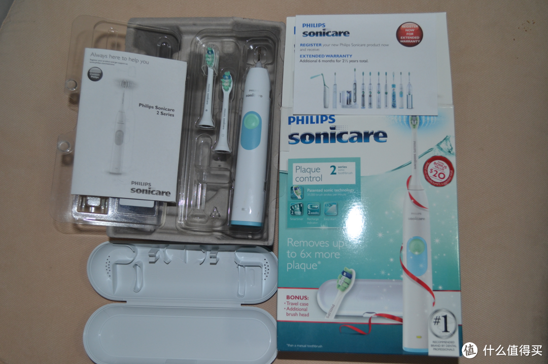 Philips 飞利浦 Sonicare HX6212/05 电动超声波牙刷，附与国产电动牙刷对比