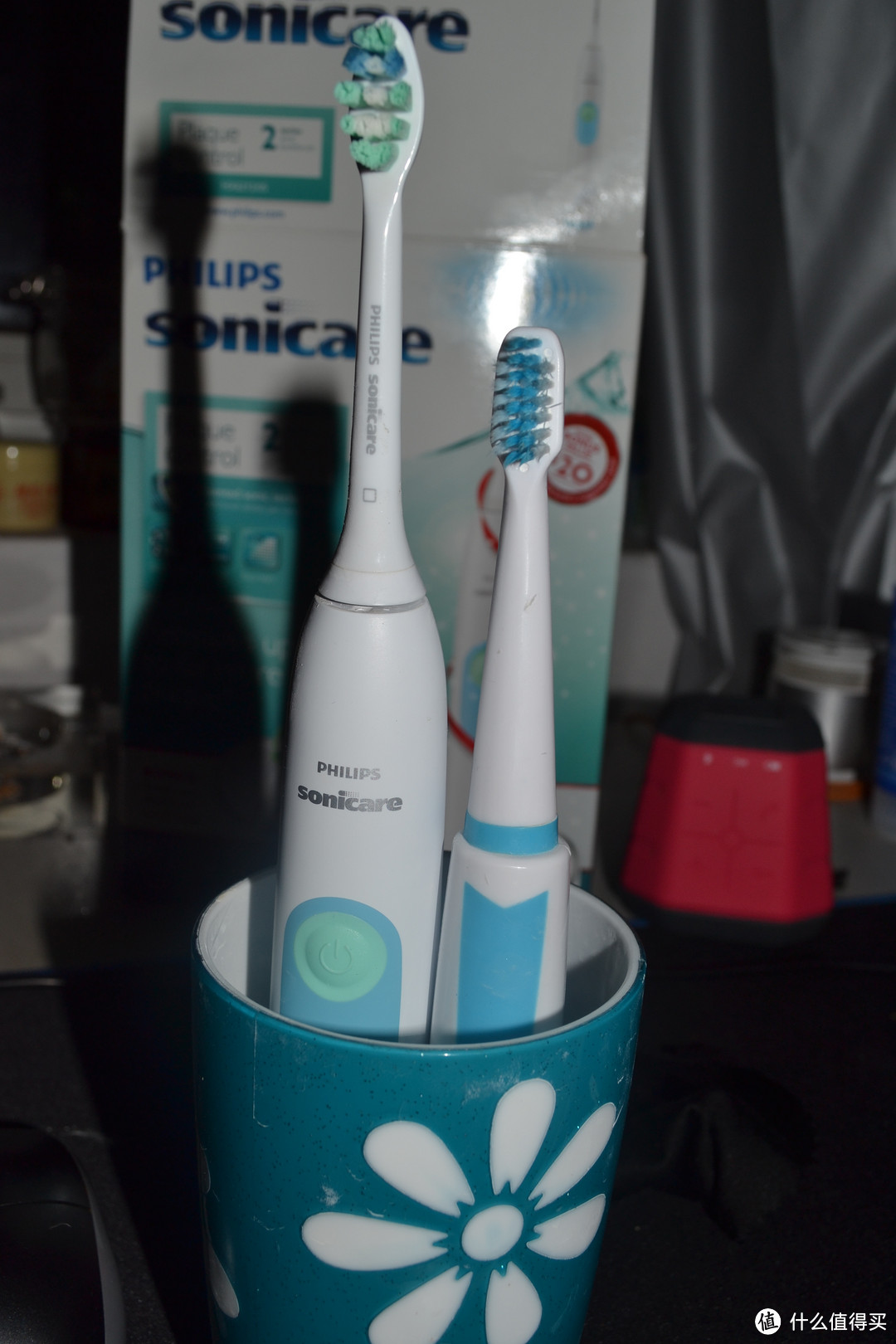 Philips 飞利浦 Sonicare HX6212/05 电动超声波牙刷，附与国产电动牙刷对比