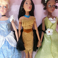 给你不一样的：历时1个多月的迪士尼 Princess Doll Collection 公主系列芭比娃娃套装