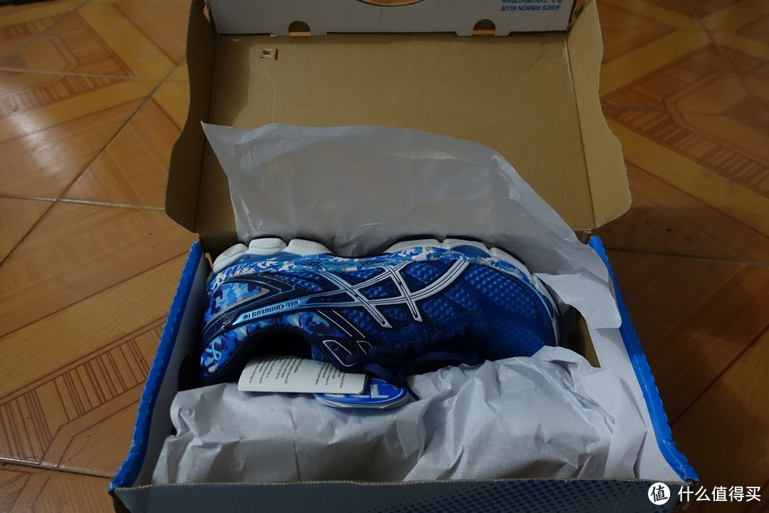 蓝丝带特别版ASICS 亚瑟士 CUMULUS16 次*级缓冲跑鞋