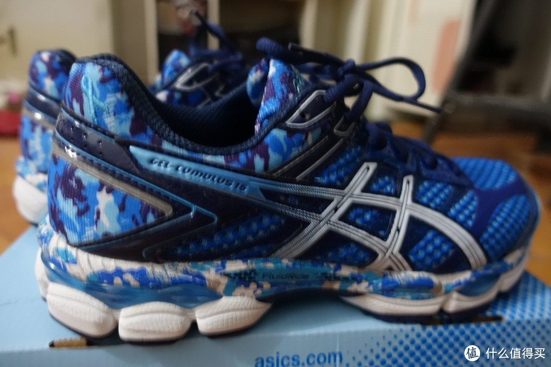 蓝丝带特别版ASICS 亚瑟士 CUMULUS16 次*级缓冲跑鞋