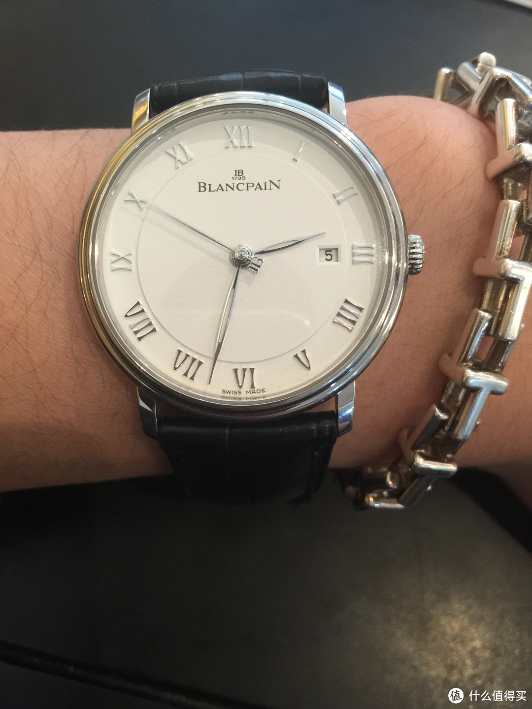 BLANCPAIN 宝珀 VILLERET系列 男款机械腕表  6651-1127-55B