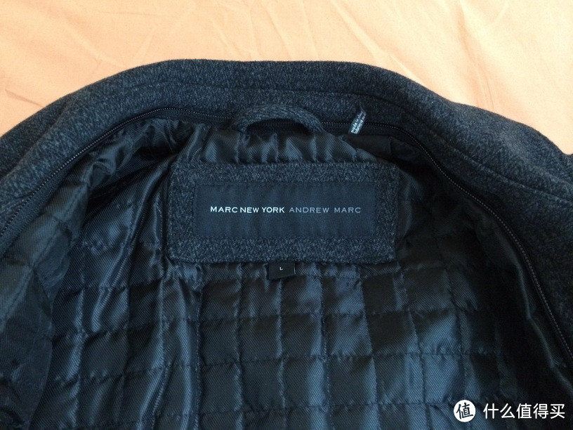 Marc New York Hayes Herringbone Double-Breasted Pea Coat 男款羊毛大衣