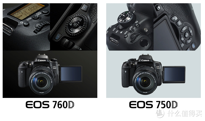 入门级也有肩屏：佳能 发布 EOS 760D / 750D 单反相机 售价749美元起