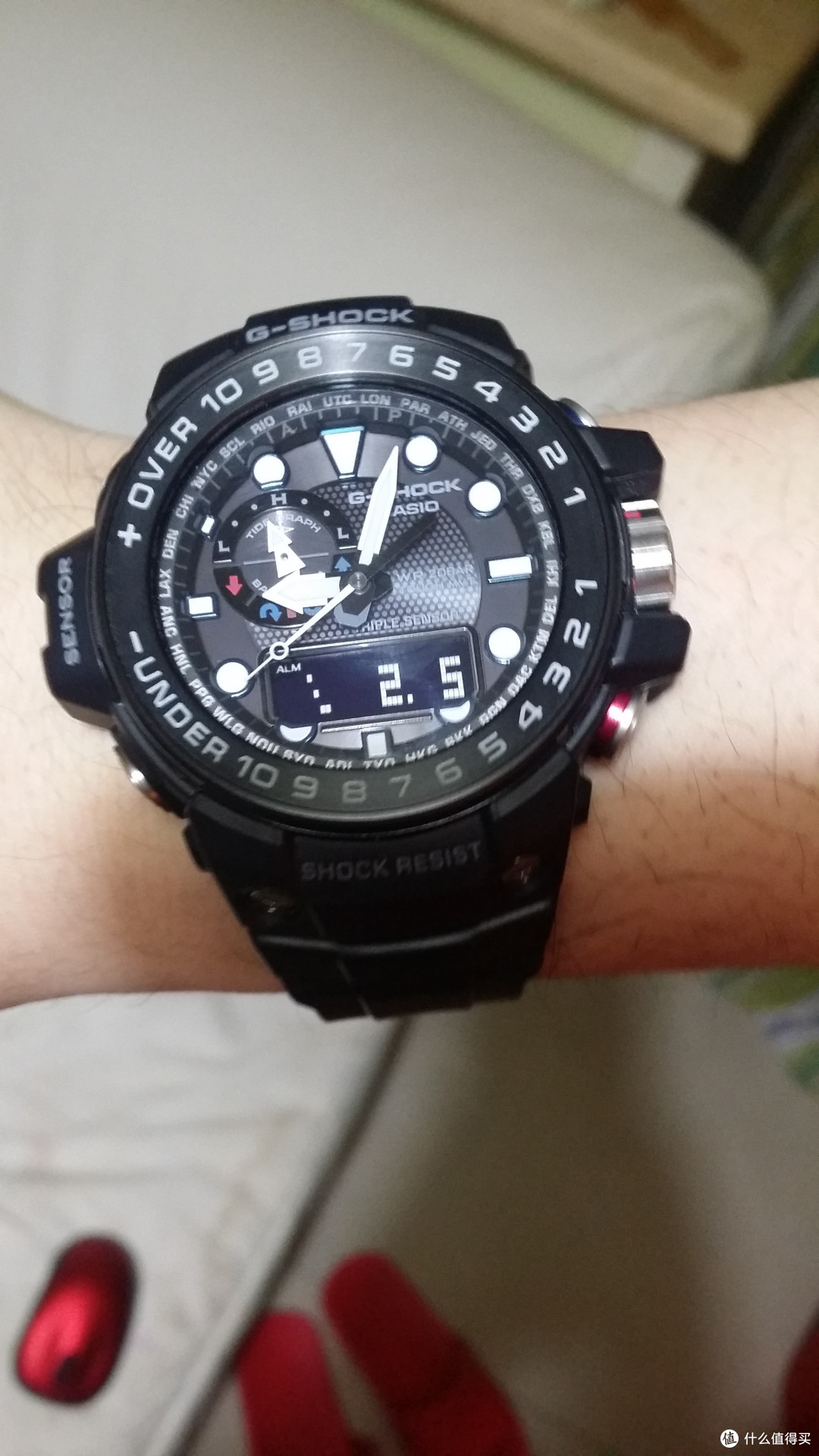 casio卡西欧gshockgwn1000b男表sog索格s44工具钳