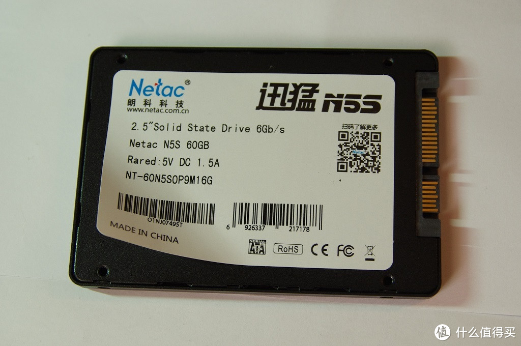 便宜就是王道：Netac 朗科 N5S系列 60G SSD固态硬盘