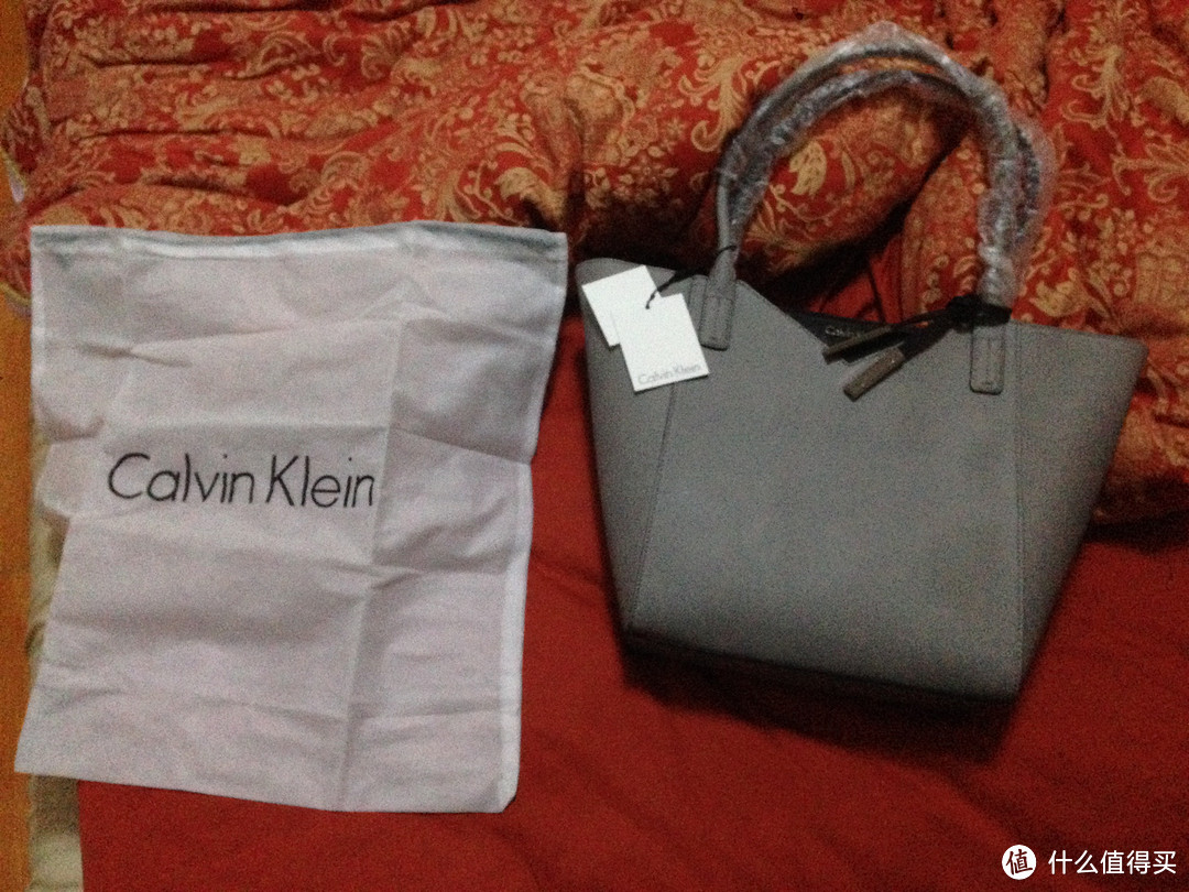 女王大人的海淘收获：Calvin Klein Colorblock Saffiano Leather Tote 手提包