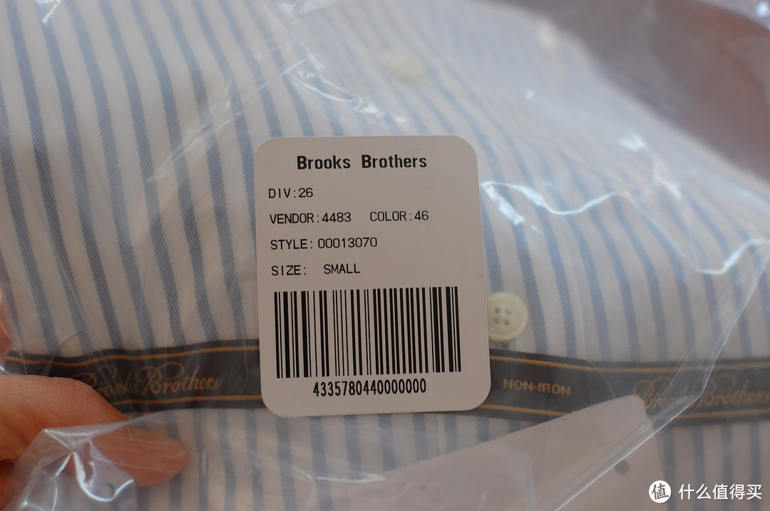 再次试水美淘衬衫：Brooks Brothers 布克兄弟 Non-Iron Extra-Slim Fit Stripe 男士修身条纹休闲衬衫