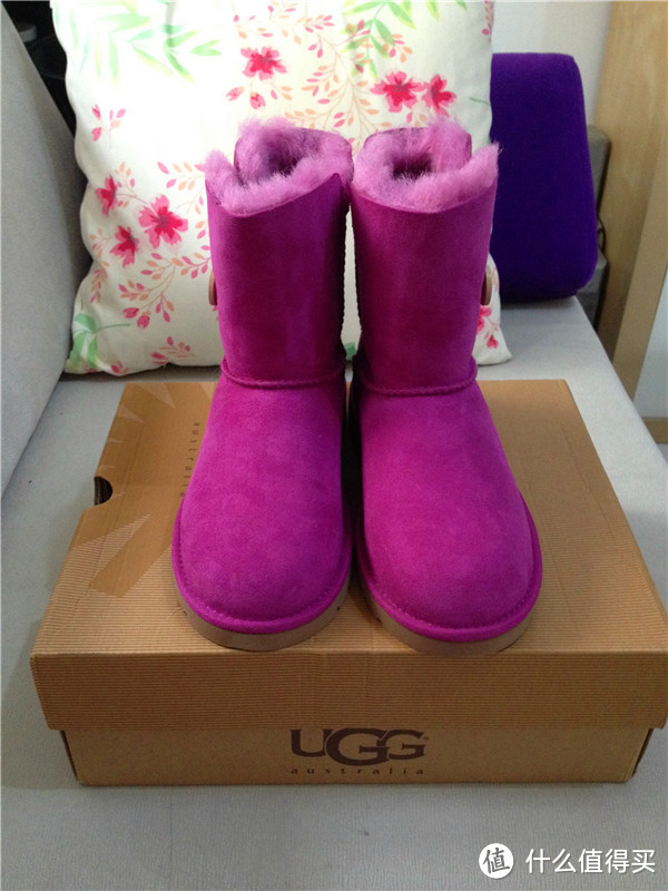 无法抗拒你的温暖！UGG Australia Infants\' and Kids\' Bailey Button Shearling 雪地靴