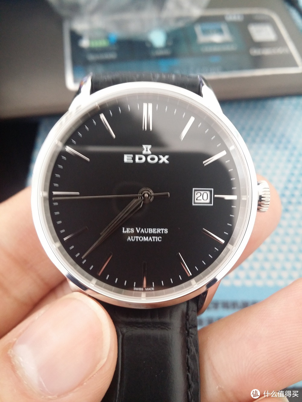 EDOX 依度 Les Vauberts系列 80081-3-NIN 男款机械腕表