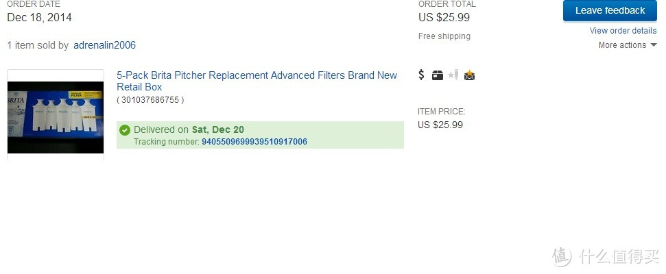 【ebay好物分享会】贝窝网的福利 5个装brita 滤芯