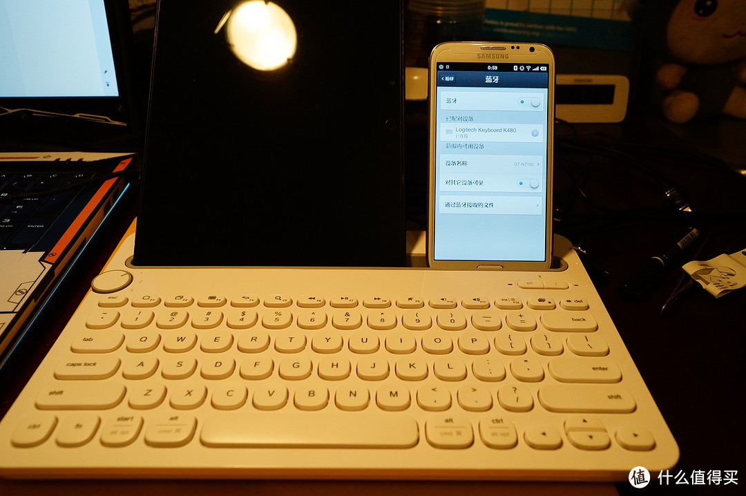 国行良心：Logitech 罗技 蓝牙键盘 K480 白色