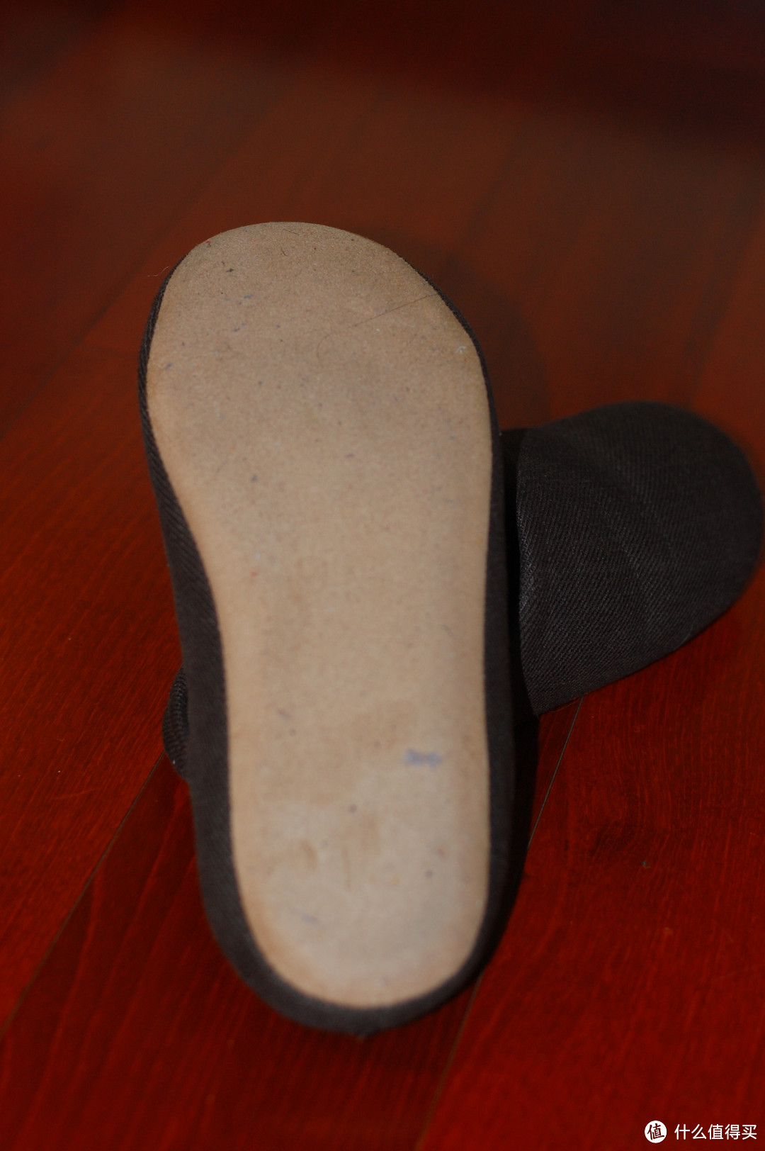 一双棉拖鞋：MUJI 麻斜纹鞋垫拖鞋